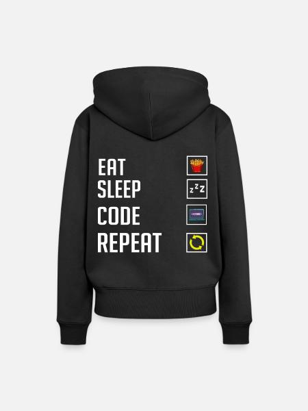 Programmierer Programmieren Computerentwickler Pc - Frauen Premium Bio Hoodie - Schwarz