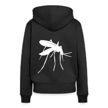 moustique moustique moustiques insectes insectes - Sweat à capuche Premium bio Femme - noir - Dos - Julia (174cm)