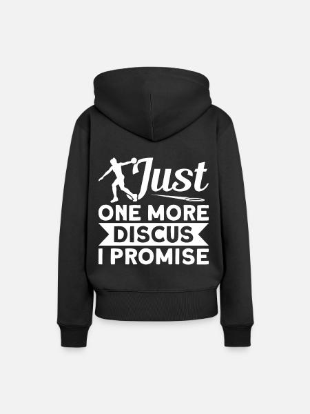 Diskuswurf Diskuswerfer Leichtathletik Diskus - Frauen Premium Bio Hoodie - Schwarz