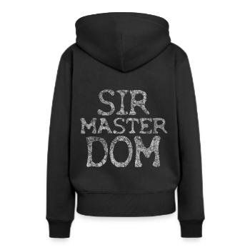 SIR MASTER DOM BDSM KINK MR KINKY DOMINANT - Sweat à capuche Premium bio Femme - noir - Dos - Julia (174cm)