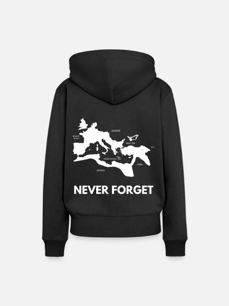Römisches Reich - Frauen Premium Bio Hoodie - Schwarz