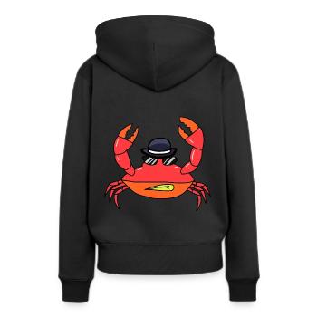Crustacés Lunettes de soleil Chapeau Crabe Créatures de mer - Sweat à capuche Premium bio Femme - noir - Dos - Julia (174cm)