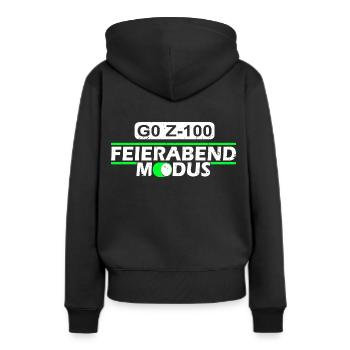 Zerspaner Zerspanungsmechaniker CNC- Fräser Dreher - Frauen Premium Bio Hoodie - Schwarz - Hinten - Julia (174cm)