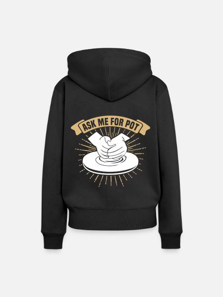 Töpfern Töpfer Töpferei Pottery - Frauen Premium Bio Hoodie - Schwarz