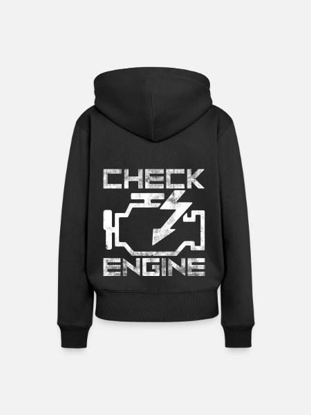 Motor - Frauen Premium Bio Hoodie - Schwarz