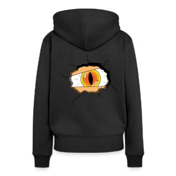 Manga Demonic Stalker - Frauen Premium Bio Hoodie - Schwarz - Hinten - Julia (174cm)