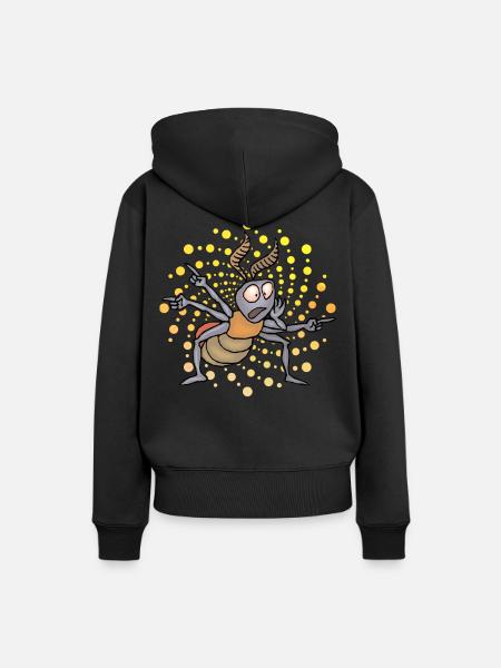 Ameise - Frauen Premium Bio Hoodie - Schwarz