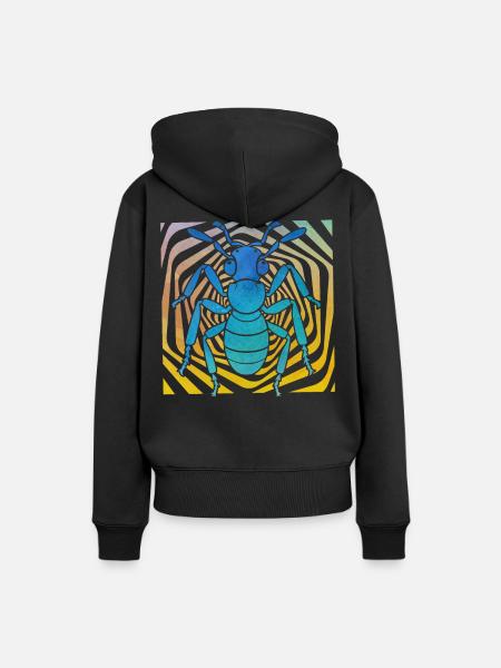 Ameise - Frauen Premium Bio Hoodie - Schwarz