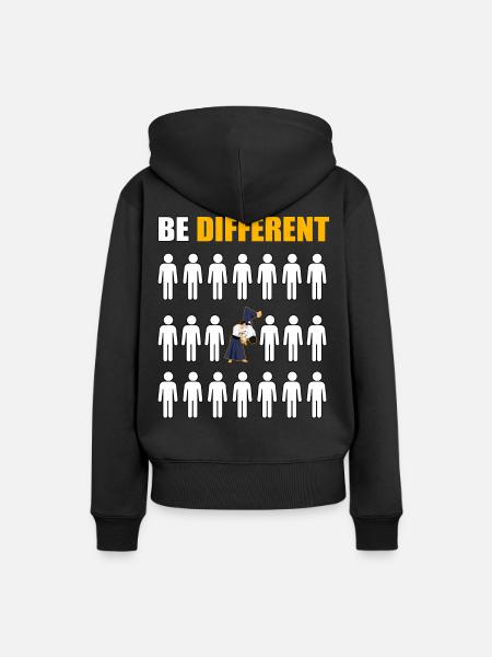 Sei anders Aikido - Frauen Premium Bio Hoodie - Schwarz