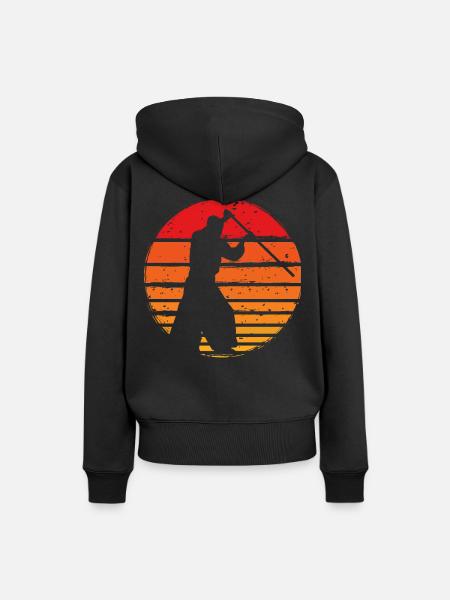 Aikido - Frauen Premium Bio Hoodie - Schwarz