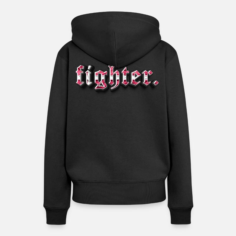 combattant. Danemark - Sweat à capuche Premium bio Femme - noir