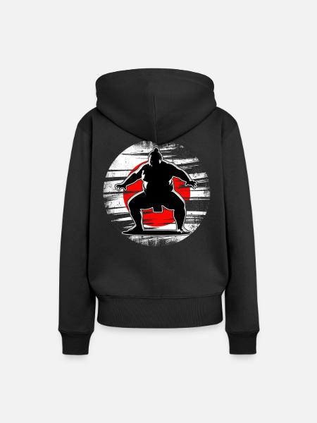 Sumo - Frauen Premium Bio Hoodie - Schwarz