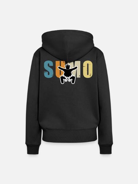 Sumo - Frauen Premium Bio Hoodie - Schwarz