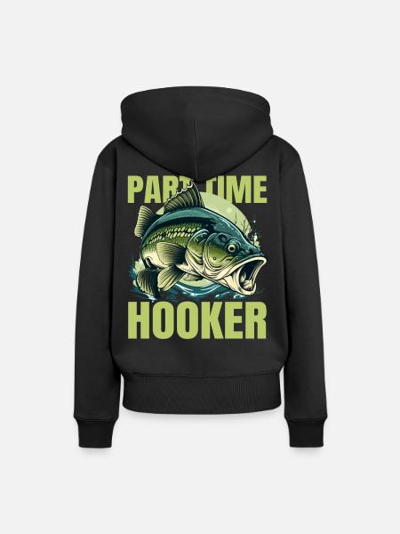 Teilzeit-Hook - Frauen Premium Bio Hoodie - Schwarz
