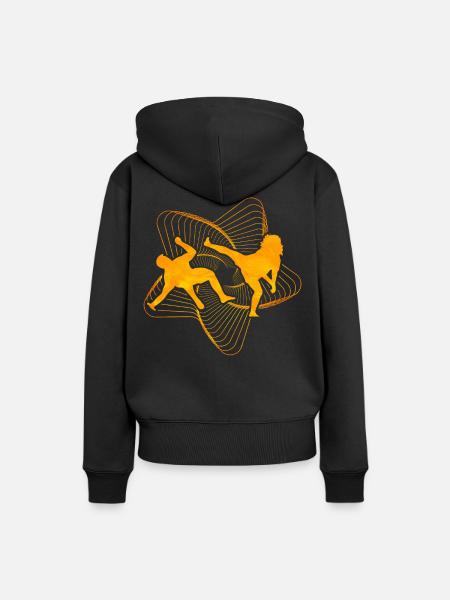 Capoeira - Frauen Premium Bio Hoodie - Schwarz
