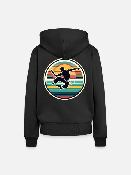 Capoeira - Frauen Premium Bio Hoodie - Schwarz