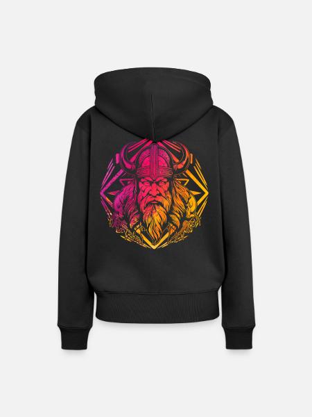 Wikinger - Frauen Premium Bio Hoodie - Schwarz