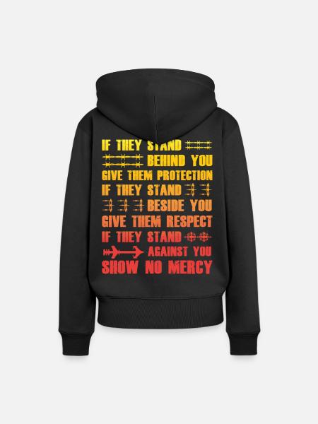 Wikinger-Sprichwort - Frauen Premium Bio Hoodie - Schwarz