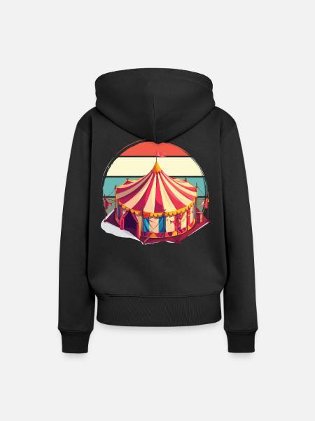 Zircus - Frauen Premium Bio Hoodie - Schwarz