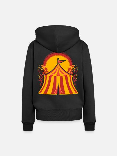 Zircus - Frauen Premium Bio Hoodie - Schwarz