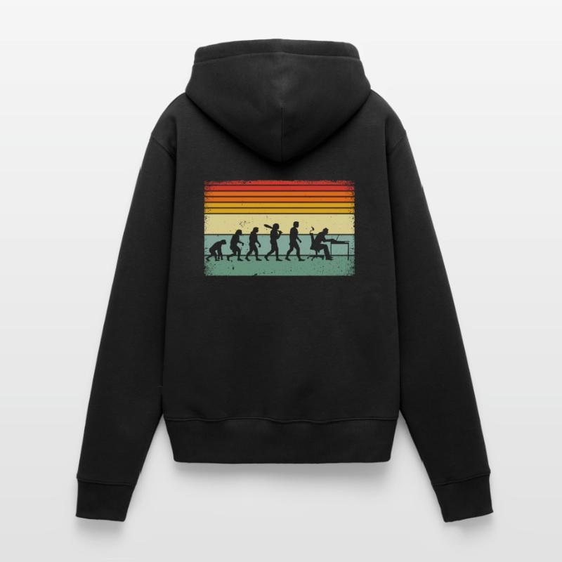 Evolution de l’homme – programmeur informatique Sweat à capuche Premium bio Femme