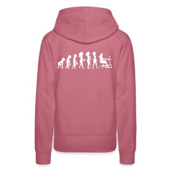 Évolution vers le programmeur informatique - Sweat à capuche Premium bio Femme - mauve - Dos - Isabella (175cm)