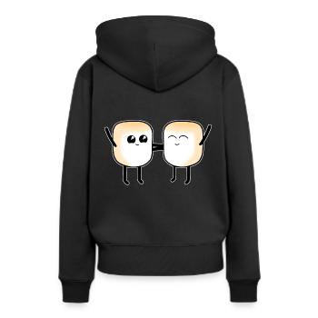 Guimauve Marshmallows Sweet Candy Enfants - Sweat à capuche Premium bio Femme - noir - Dos - Julia (174cm)