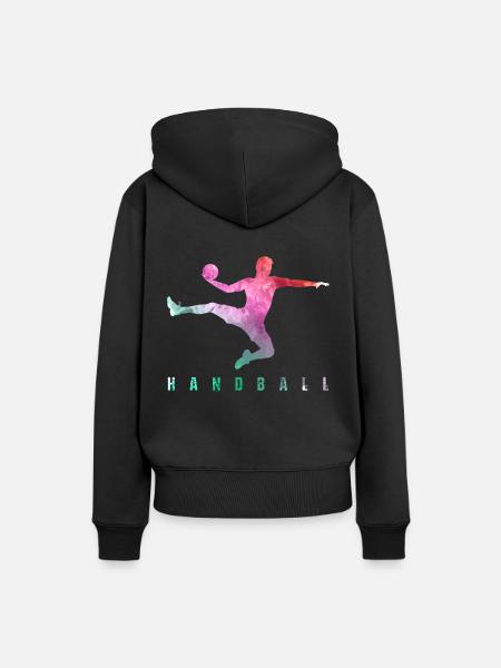 HANDBAL handbal sport cool - Vrouwen Premium Bio hoodie - zwart