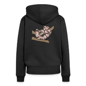 Boa Constrictor I Abgottschlange motif pour - Sweat à capuche Premium bio Femme - noir - Dos - Julia (174cm)
