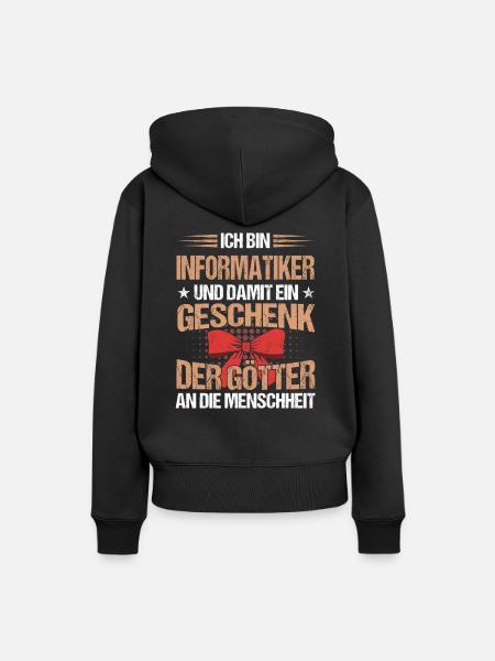 Informatiker Programmierer Informatik Spruch - Frauen Premium Bio Hoodie - Schwarz