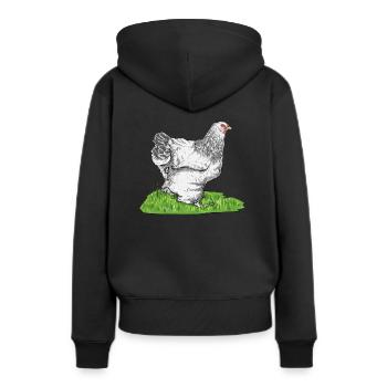 Brahma ChickenS I Chicken Poultry Motif pour - Sweat à capuche Premium bio Femme - noir - Dos - Julia (174cm)