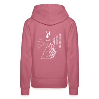 Bier Brauer I Hopfen Malz Bierbrauer Motiv für - Frauen Premium Bio Hoodie - Malve - Hinten - Isabella (175cm)