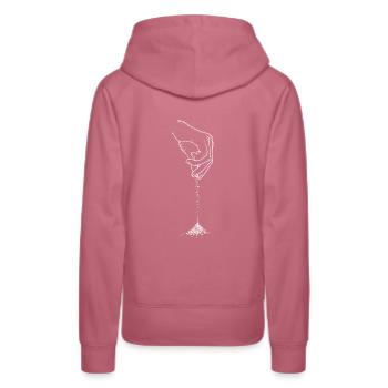 Koch I Gewürze Küche Kochmütze Köchin Motiv für - Frauen Premium Bio Hoodie - Malve - Hinten - Isabella (175cm)