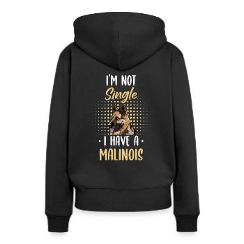 Malinois Hund Hundehalter - Frauen Premium Bio Hoodie - Schwarz - Hinten - Julia (174cm)