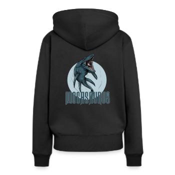 Mosasaurus I Marine Repiel Fossiles du Crétacé - Sweat à capuche Premium bio Femme - noir - Dos - Julia (174cm)