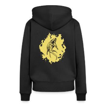 Mosasaurus I Marine Repiel Fossiles du Crétacé - Sweat à capuche Premium bio Femme - noir - Dos - Julia (174cm)