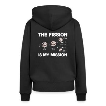 Atomkraftwerk Nuklear Energie Erneuerbare Energie - Frauen Premium Bio Hoodie - Schwarz - Hinten - Julia (174cm)