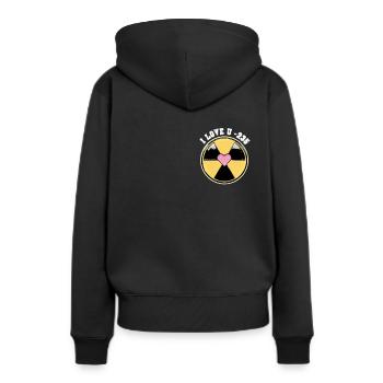 Atomkraftwerk Nuklear Energie Erneuerbare Energie - Frauen Premium Bio Hoodie - Schwarz - Hinten - Julia (174cm)