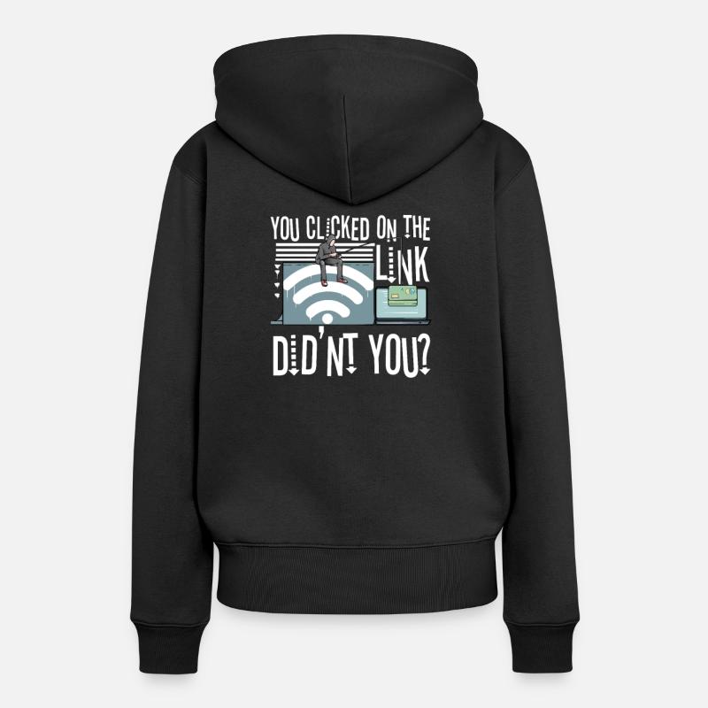 Hacker Programmierer Entwickler Informatik - Frauen Premium Bio Hoodie - Schwarz
