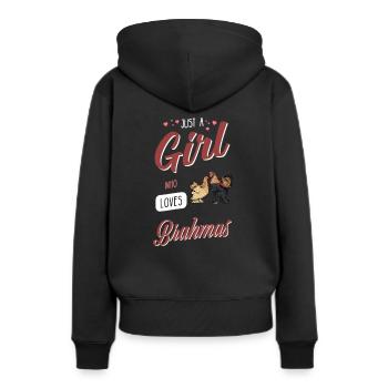 Brahma Chicken I Chicken Poultry Motif pour - Sweat à capuche Premium bio Femme - noir - Dos - Julia (174cm)
