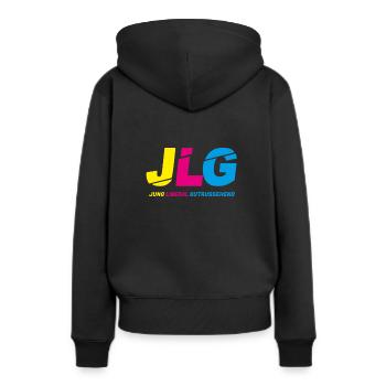 Jung Liberal Handsome - FDP JuLis Liberté - Sweat à capuche Premium bio Femme - noir - Dos - Julia (174cm)