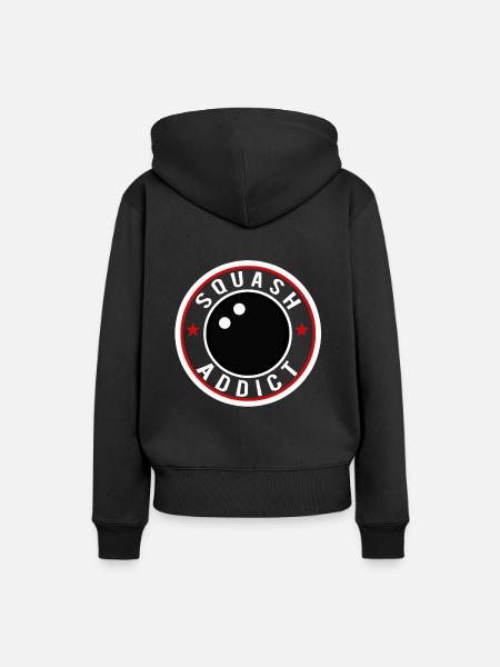 squash süchtig addict - Frauen Premium Bio Hoodie - Schwarz