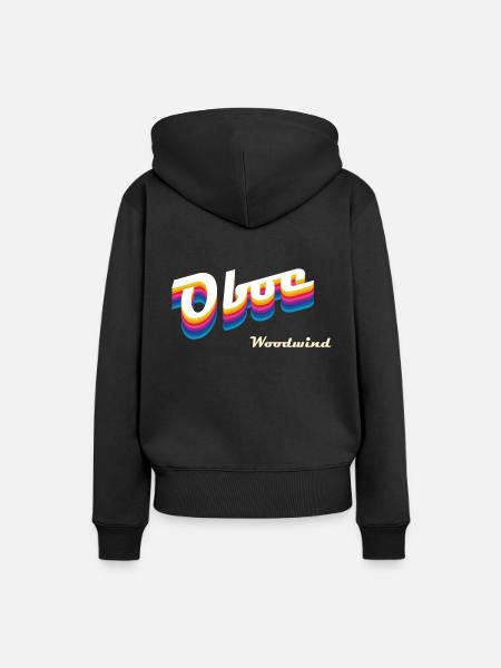 oboe - Frauen Premium Bio Hoodie - Schwarz