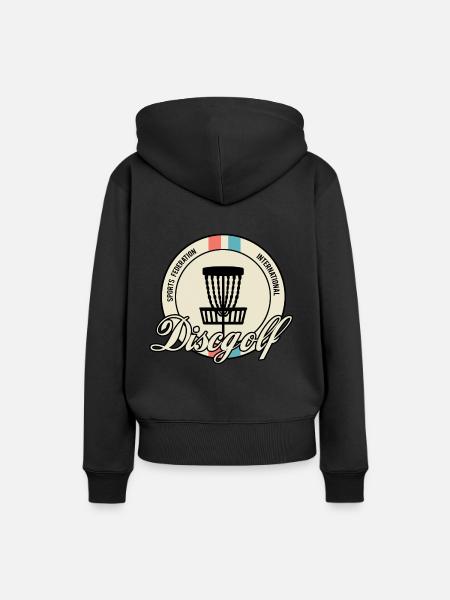 discgolf - Frauen Premium Bio Hoodie - Schwarz