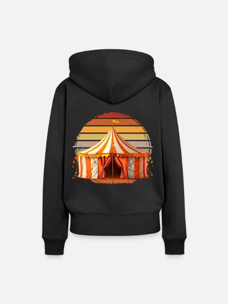 Zircus - Frauen Premium Bio Hoodie - Schwarz