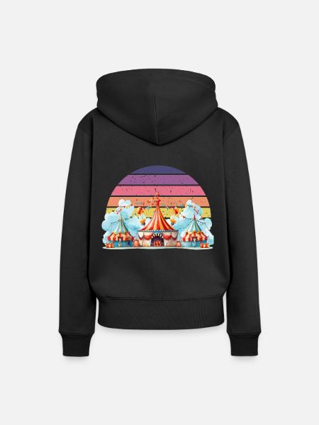 Zircus - Frauen Premium Bio Hoodie - Schwarz