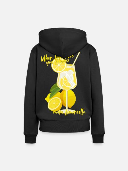 Limoncello - Frauen Premium Bio Hoodie - Schwarz