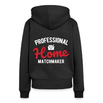 Immobilien-Händler Für Immobilien-Makler - Frauen Premium Bio Hoodie - Schwarz - Hinten - Julia (174cm)