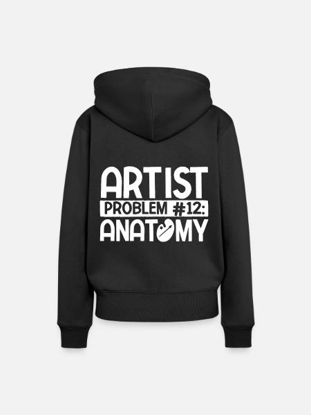 Maler Zeichner für Künstler - Frauen Premium Bio Hoodie - Schwarz