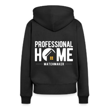 Immobilien-Händler Für Immobilien-Makler - Frauen Premium Bio Hoodie - Schwarz - Hinten - Julia (174cm)
